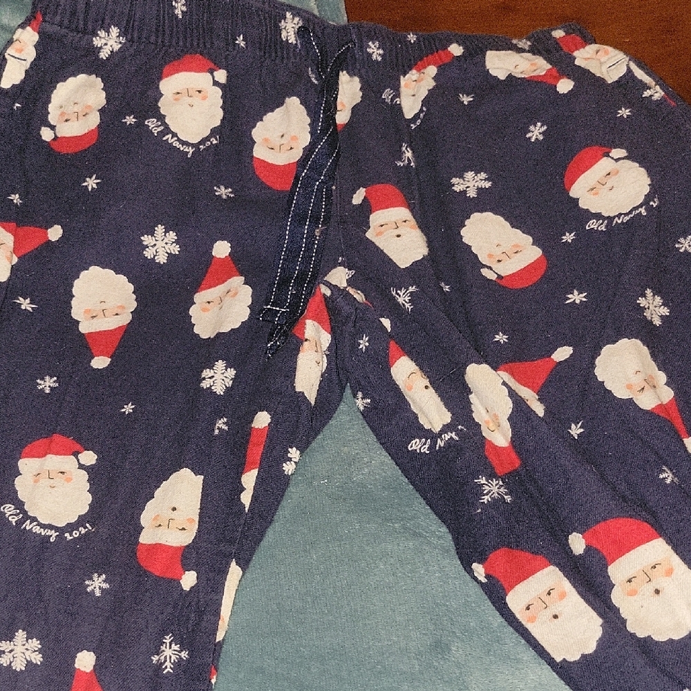 Santa Claus Kids Pajamas - Blue